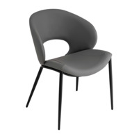 Настоящее фото товара Стул Вивьен, экокожа, серый, произведённого компанией ChiedoCover