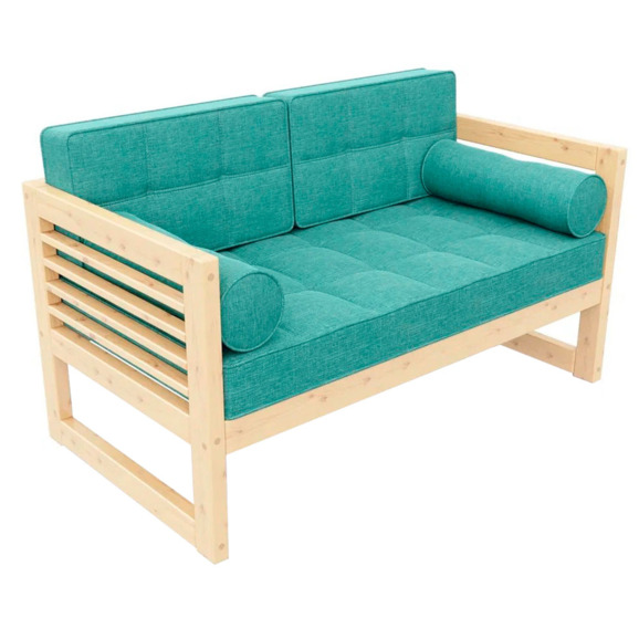 Диван Сега-М textile сосна turquoise - фото 1