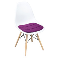 Настоящее фото товара Подушка на стул, галета, велюр фиолетовый, произведённого компанией ChiedoCover