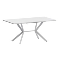 Настоящее фото товара Стол раздвижной Сири 1200+300, супер белый, белый муар, произведённого компанией ChiedoCover