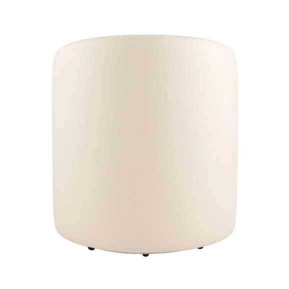 Пуф Тея спинка экокожа, сиденье шенилл, бежевый Пуф Тея спинка экокожа, сиденье шенилл, бежевый - фото 3