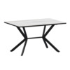 Стол нераздвижной Сири 1200 Р20, фрост, черный муар Стол нераздвижной Сири 1200 Р20, фрост, черный муар