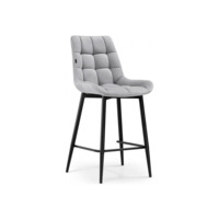 Настоящее фото товара Барный стул Алст светло-серый / черный, произведённого компанией ChiedoCover