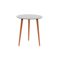 Фотография Стол круглый, серый от производителя ChiedoCover, картинка продукции, реальное фото товара Настоящее фото товара Стол круглый, серый, произведённого компанией ChiedoCover