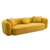 Диван Голум, велюр желтый