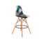 Настоящее фото товара  Cтул Eames DSW Patchwork Blue, произведённого компанией ChiedoCover