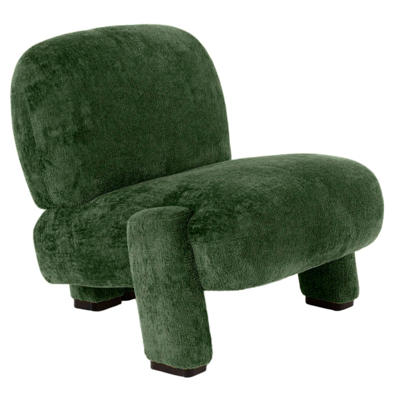 Кресло Orli, темно-зеленый, черный - фото 1