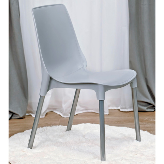 Стул Тилл, серый, хром - фото 6