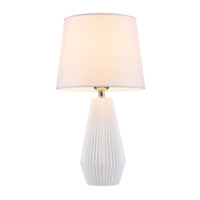 Настоящее фото товара Настольная лампа Calvin Table белая, произведённого компанией ChiedoCover