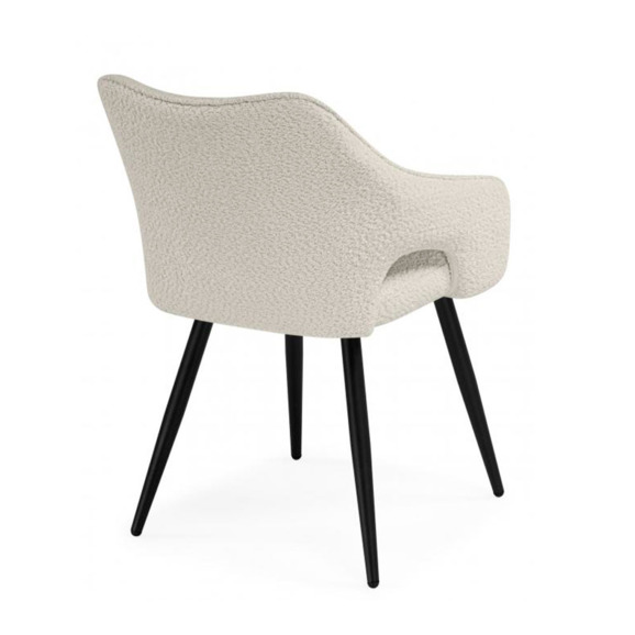 Стул на металлокаркасе Hera beige / black Стул на металлокаркасе Hera beige / black - фото 4