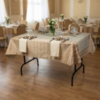 Фотография Комплект мебели и текстиля на 4 персоны, скатерть мати, бежевый Фотография товара Комплект мебели и текстиля на 4 персоны, скатерть мати, бежевый от компании ChiedoCover.