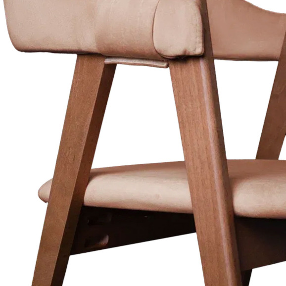 Полукресло Дольче, велюр Дакота 09, каркас орех - фото 5