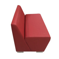 Настоящее фото товара Секция Бальдор двухместная, красная, произведённого компанией ChiedoCover
