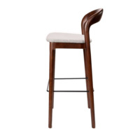 Фотография товара Стул деревянный барный Леман с обивкой из ткани от компании ChiedoCover.