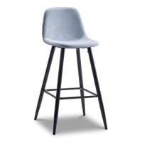 Настоящее фото товара Барный стул Анкара голубой/ черный, произведённого компанией ChiedoCover