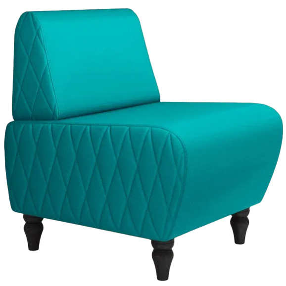 Кресло Лотик экокожа, бирюзовый - фото 1