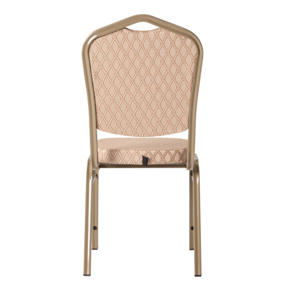 Стул Хит 25, жаккард вояж беж-золото, каркас шампань - фото 8