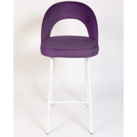 Фотография товара Стул Пиннате, барный, фиолетовый, белый, велюр от компании ChiedoCover.