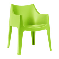Настоящее фото товара Кресло пластиковое Coccolona, зеленый, произведённого компанией ChiedoCover