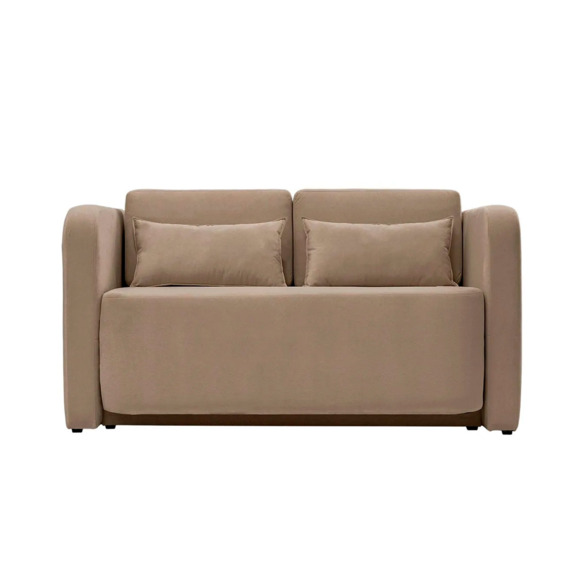 Диван Марлон 131x95x80 см, бежевый велюр - фото 2