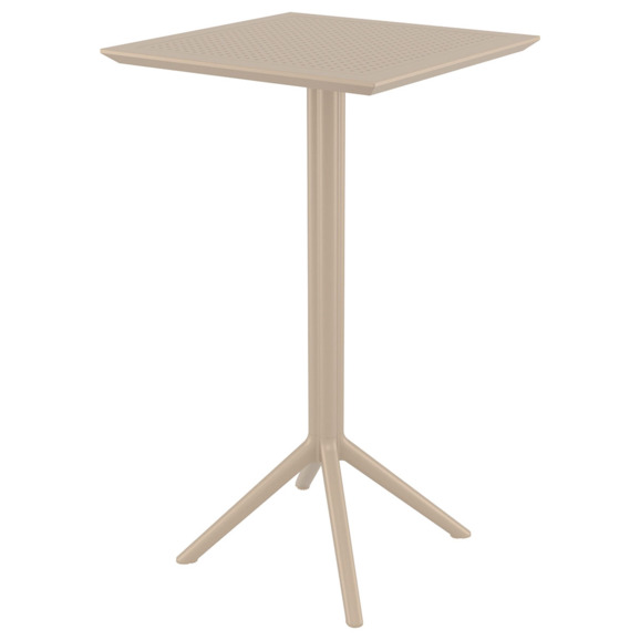 Стол пластиковый барный складной Sky Folding Bar Table 60, бежевый - фото 2