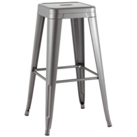 Настоящее фото товара Стул барный TOLIX, серебристый, матовый KD, произведённого компанией ChiedoCover