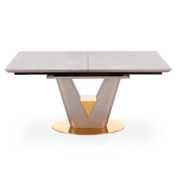 Стол раскладной Kairos, светло-пепельный, золото - фото 2