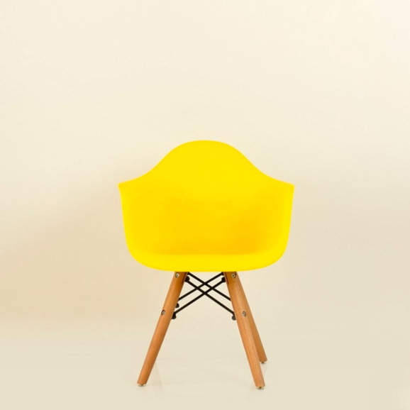 Кресло детское N-2 Eames Style цвет желтый - фото 2