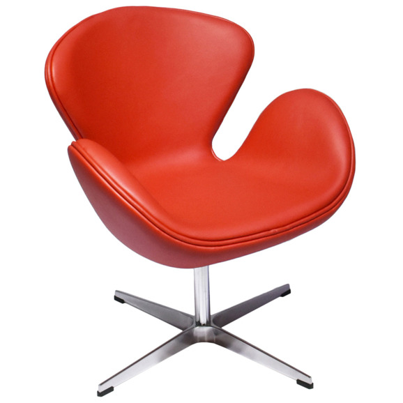 Кресло SWAN CHAIR, красный - фото 3