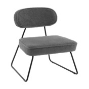 Фотография товара Кресло Lilia new, букле, темно-серый от компании ChiedoCover.