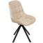 Настоящее фото товара Стул Мускус, пирамида, велюр, бежевый, черный, произведённого компанией ChiedoCover