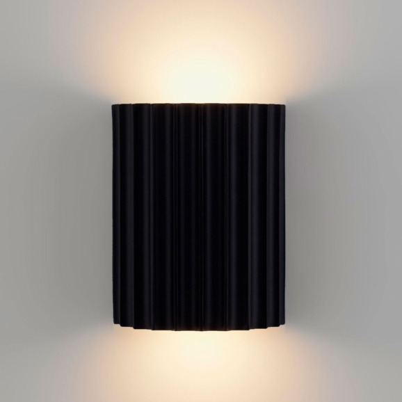Светильник настенный светодиодный Рибс Бейли, чёрный - фото 2