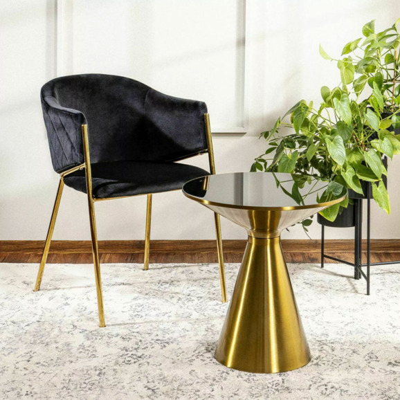 Стол журнальный Minaret, черный, золотой - фото 2