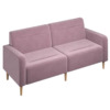 Диван Папилла, велюр, 182 см, сиреневый