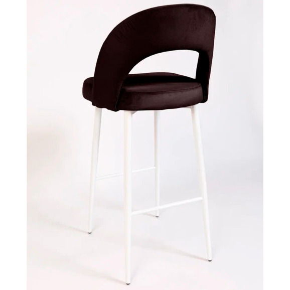 Стул Пиннате, барный, коричневый, белый, велюр - фото 6