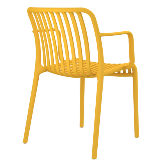 Стул Gorg с подлокотниками, желтый - фото 4