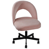 Настоящее фото товара Стул Пиннате, пятилучие, пудровый, черный, произведённого компанией ChiedoCover