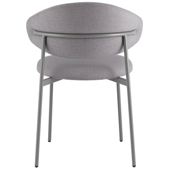 Стул Evan, велюр, серый - фото 4