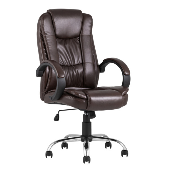 Кресло руководителя TopChairs Atlant, коричневое - фото 1