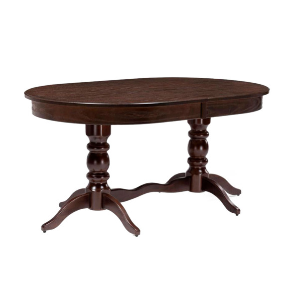 Деревянный стол Дейвер 160(220)х100х76 орех темный - фото 1