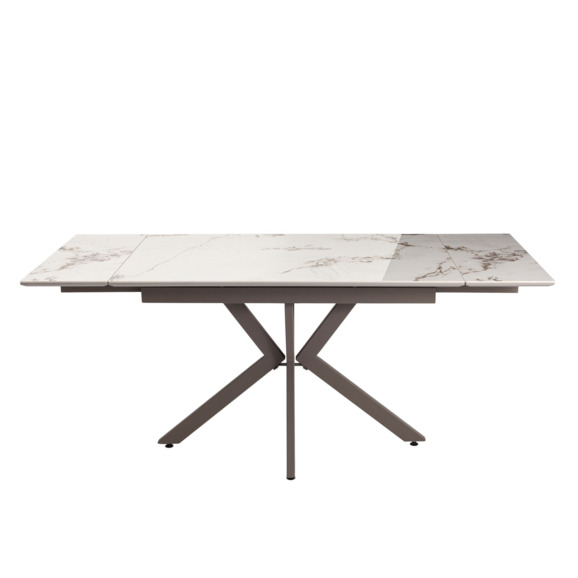 Стол раскладной Maru 120-180*80*76, керамика, капучино - фото 5