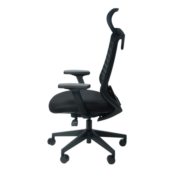 Офисное поворотное кресло Sparx frs-6 crosby black, ткань / сетка, черный - фото 2