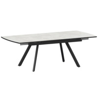 Фотография Стол раздвижной Фэйвор, серый каспий, черный муар от производителя ChiedoCover, картинка продукции, реальное фото товара Настоящее фото товара Стол раздвижной Фэйвор, серый каспий, черный муар, произведённого компанией ChiedoCover