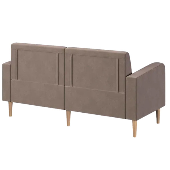 Диван Папилла, велюр, 162 см, светло-коричневый - фото 3