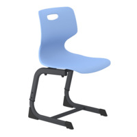 Настоящее фото товара Стул Lime, голубой, графит муар, произведённого компанией ChiedoCover