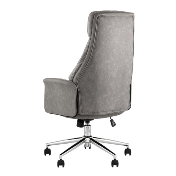 Кресло офисное Neo, светло-серый, экокожа, ткань Кресло офисное Neo, светло-серый, экокожа, ткань - фото 4