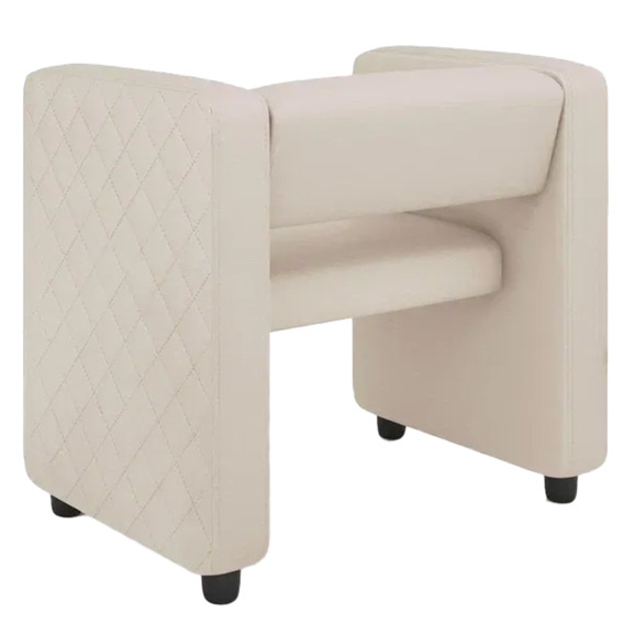 Кресло Тепал, экокожа, кремовый - фото 3