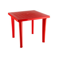 Настоящее фото товара Стол пластиковый, красный, произведённого компанией ChiedoCover