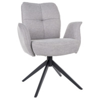 Настоящее фото товара Стул кухонный Landscape, поворотный, светло-серый, черный, произведённого компанией ChiedoCover