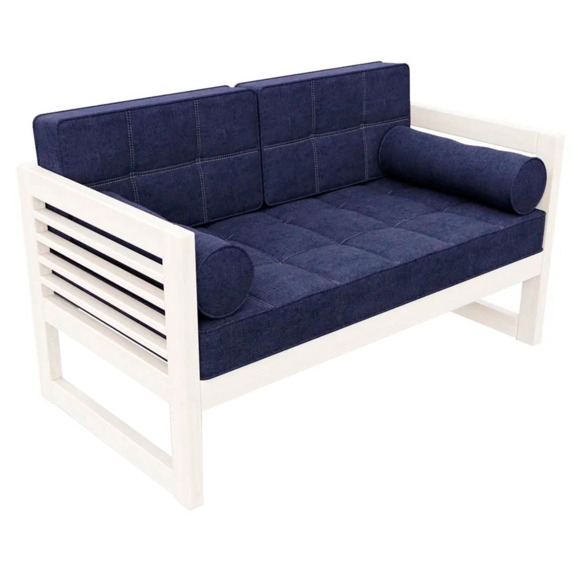 Диван Сега-М textile беленый дуб royal blue - фото 1